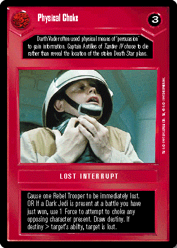 Star Wars CCG (SWCCG) Physical Choke