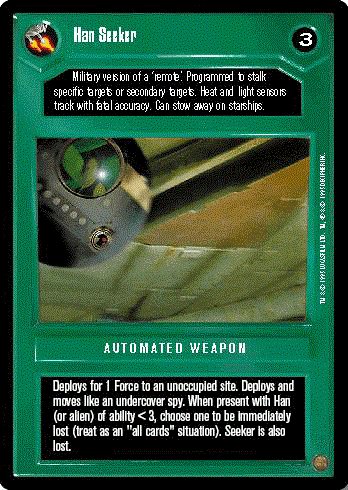 Star Wars CCG (SWCCG) Han Seeker