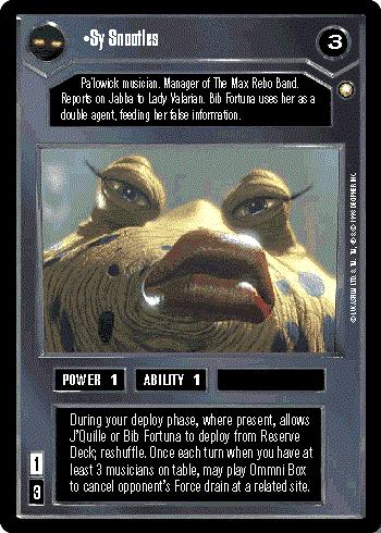 Star Wars CCG (SWCCG) Sy Snootles