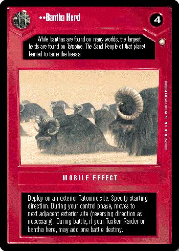 Star Wars CCG (SWCCG) Bantha Herd