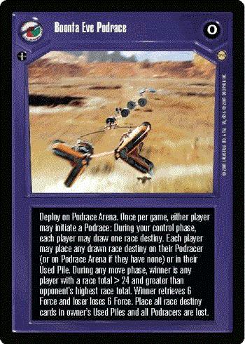 Star Wars CCG (SWCCG) Boonta Eve Podrace