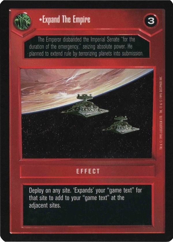 Decipher SWCCG Star Wars CCG Expand The Empire (WB)