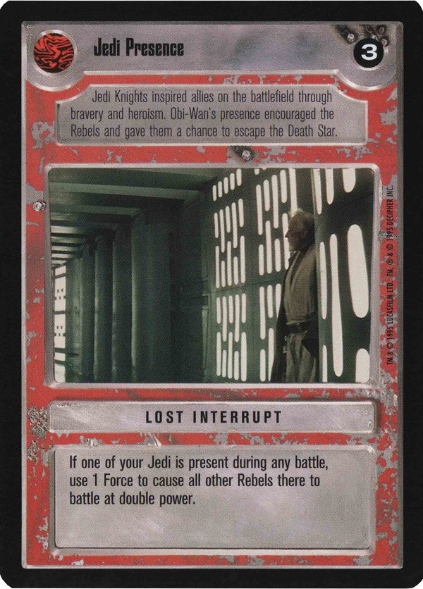 Decipher SWCCG Star Wars CCG Jedi Presence (WB)