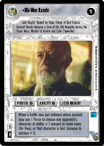 Decipher SWCCG Star Wars CCG Obi-Wan Kenobi (WB)