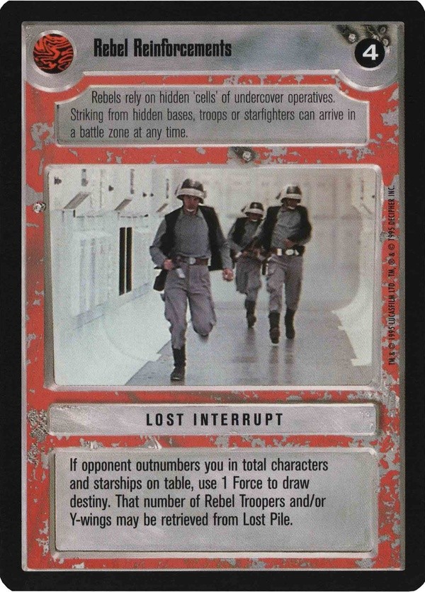 Decipher SWCCG Star Wars CCG Rebel Reinforcements (WB)
