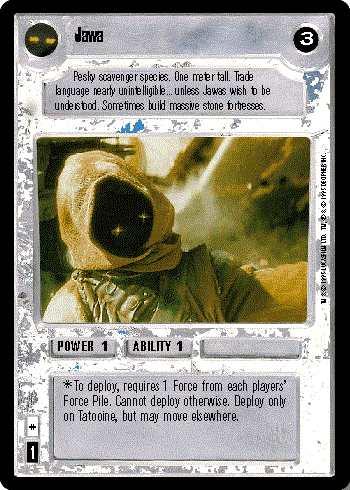 Decipher SWCCG Star Wars CCG Jawa (WB)