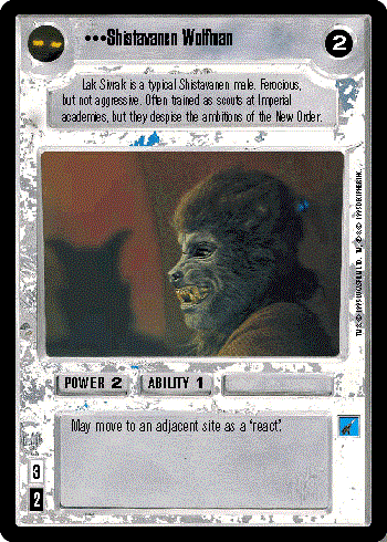 Decipher SWCCG Star Wars CCG Shistavanen Wolfman (WB)