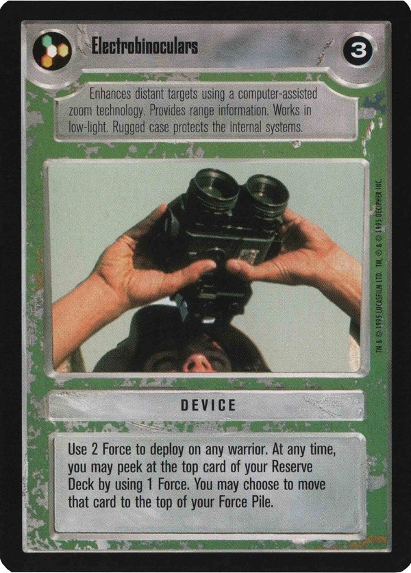 Decipher SWCCG Star Wars CCG Electrobinoculars (WB)