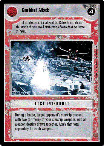 Decipher SWCCG Star Wars CCG Combined Attack (WB)