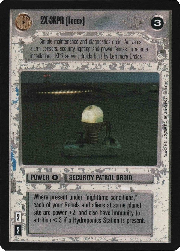 Decipher SWCCG Star Wars CCG 2X-3KPR (Tooex) (WB)