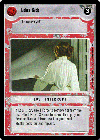 Decipher SWCCG Star Wars CCG Leia's Back (WB)