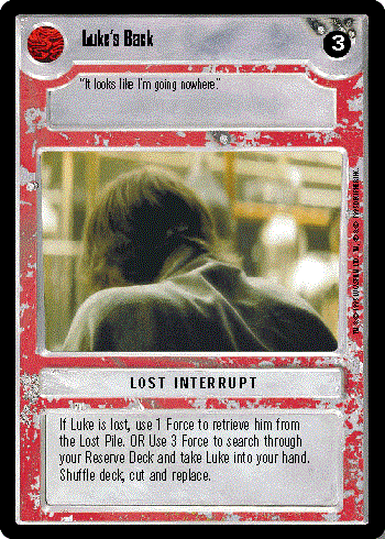 Decipher SWCCG Star Wars CCG Luke's Back (WB)