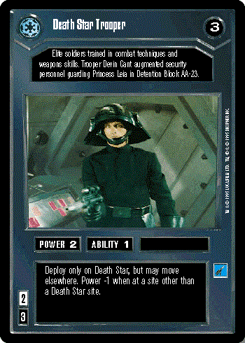 Decipher SWCCG Star Wars CCG Death Star Trooper (WB)