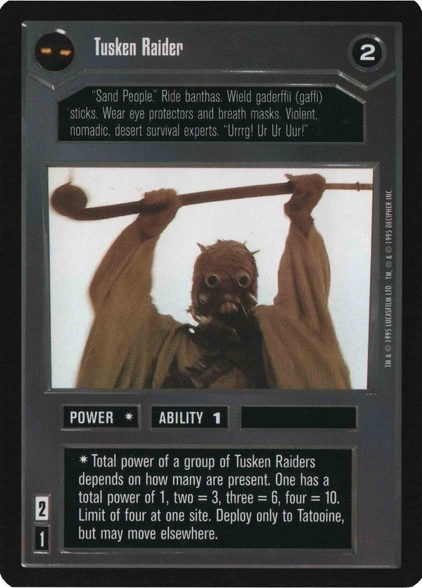 Decipher SWCCG Star Wars CCG Tusken Raider (WB)