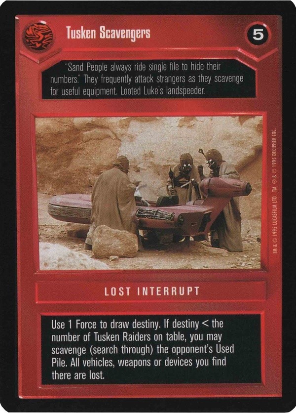 Decipher SWCCG Star Wars CCG Tusken Scavengers (WB)