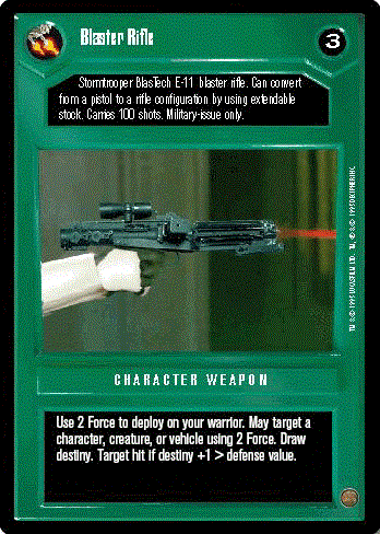 Decipher SWCCG Star Wars CCG Blaster Rifle (WB)