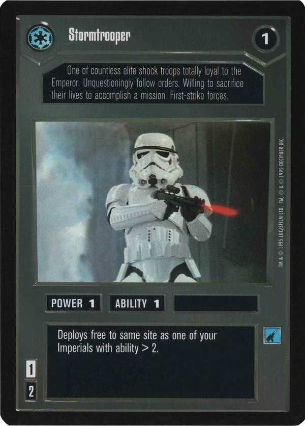 Decipher SWCCG Star Wars CCG Stormtrooper (WB)