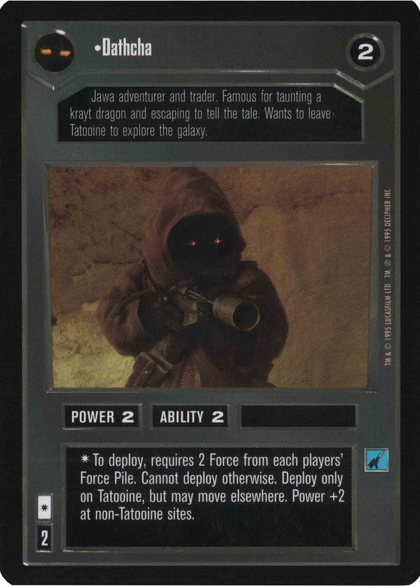 Decipher SWCCG Star Wars CCG Dathcha (WB)