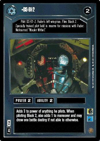 Decipher SWCCG Star Wars CCG DS-61-2 (WB)