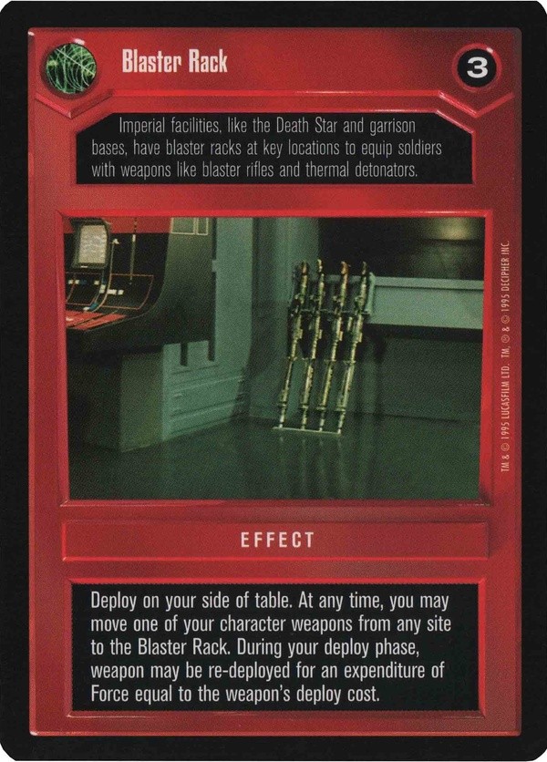 Decipher SWCCG Star Wars CCG Blaster Rack (WB)