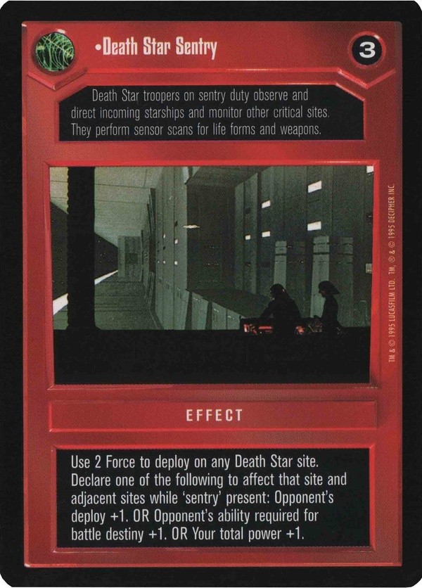 Decipher SWCCG Star Wars CCG Death Star Sentry (WB)