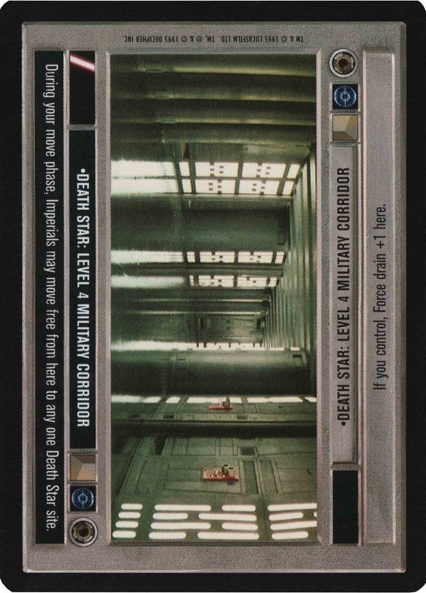 Decipher SWCCG Star Wars CCG Death Star: Level 4 Military Corridor (WB)