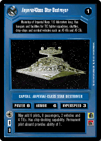 Decipher SWCCG Star Wars CCG Imperial-Class Star Destroyer (WB)