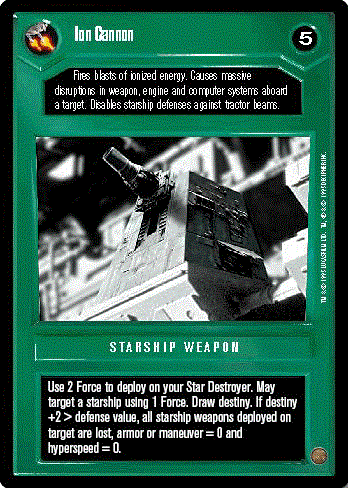 Decipher SWCCG Star Wars CCG Ion Cannon (WB)