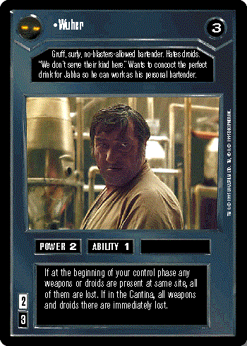 Decipher SWCCG Star Wars CCG Wuher (WB)