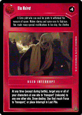 Decipher SWCCG Star Wars CCG Elis Helrot (WB)