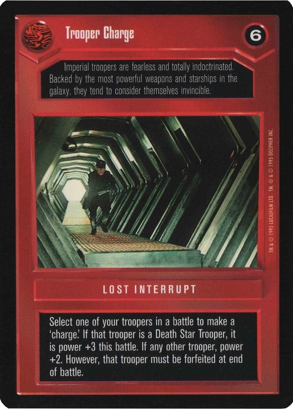 Decipher SWCCG Star Wars CCG Trooper Charge (WB)