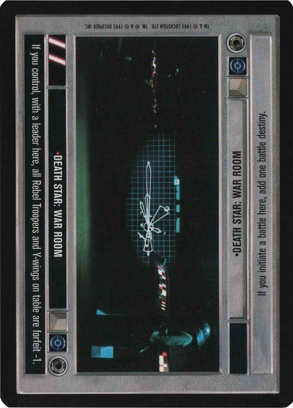 Decipher SWCCG Star Wars CCG Death Star: War Room (WB)