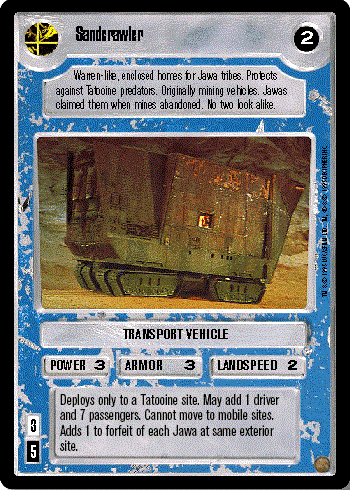 Decipher SWCCG Star Wars CCG Sandcrawler (WB)