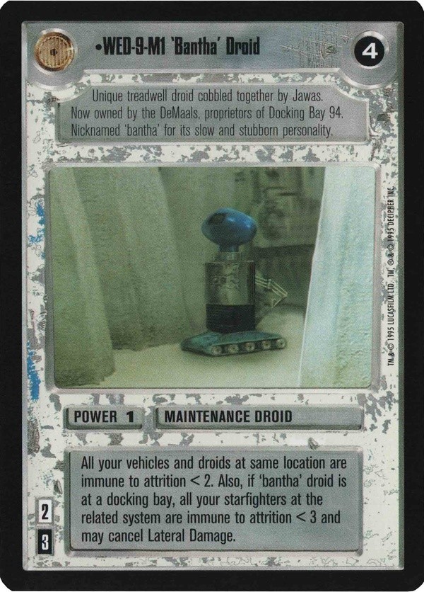 Decipher SWCCG Star Wars CCG WED-9-M1 'Bantha' Droid (WB)