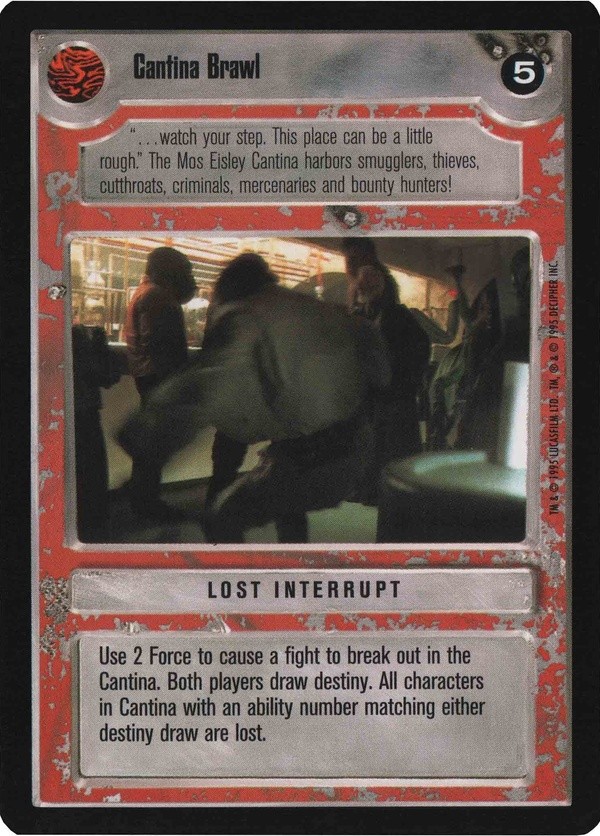 Decipher SWCCG Star Wars CCG Cantina Brawl (WB)