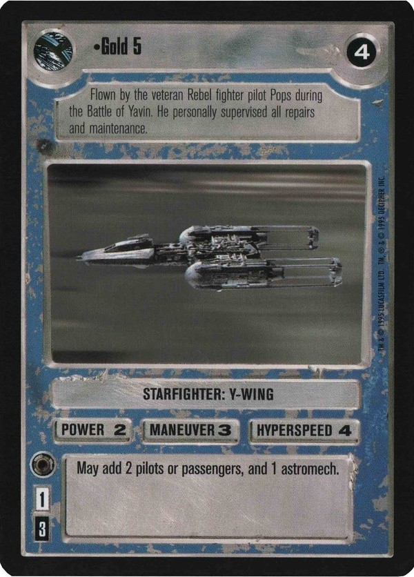 Decipher SWCCG Star Wars CCG Gold 5 (WB)
