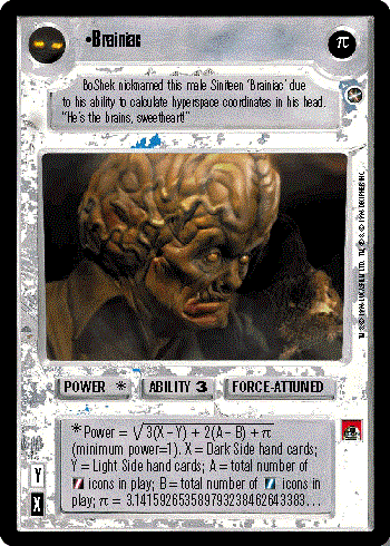 Decipher SWCCG Star Wars CCG Brainiac (WB)