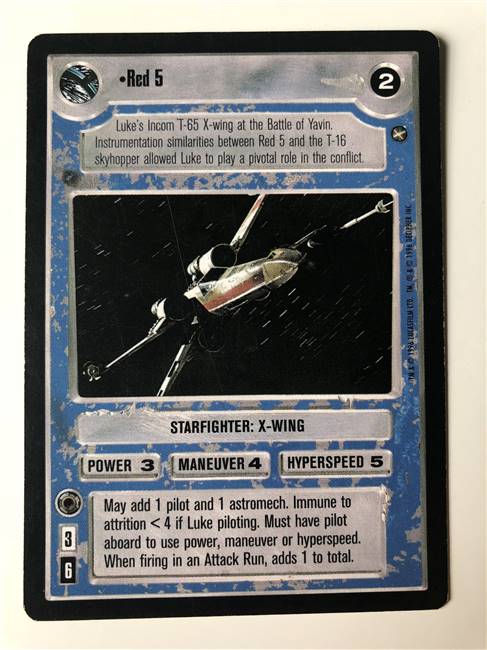 Decipher SWCCG Star Wars CCG Red 5 (WB)