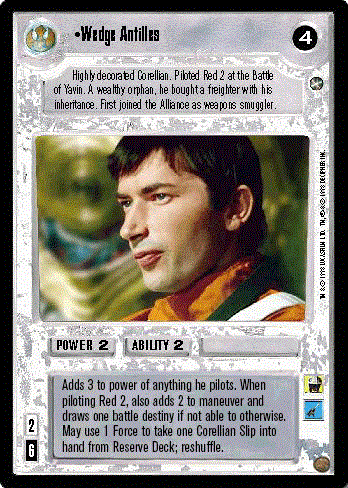 Decipher SWCCG Star Wars CCG Wedge Antilles (WB)