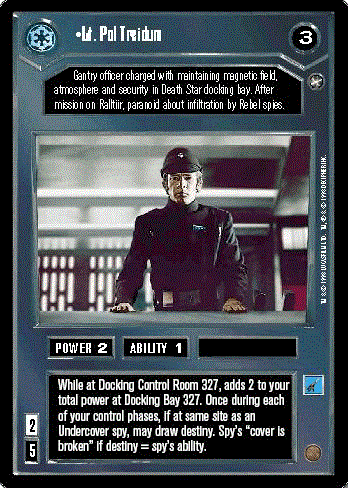 Decipher SWCCG Star Wars CCG Lt. Pol Treidum (WB)