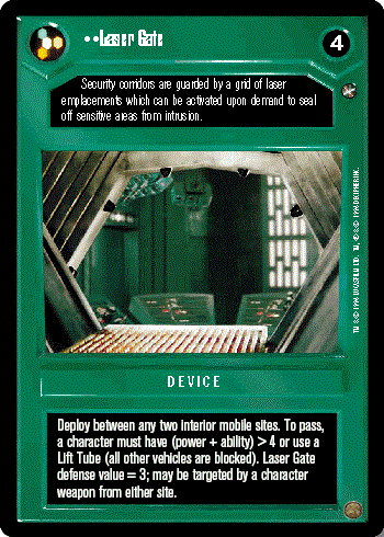 Decipher SWCCG Star Wars CCG Laser Gate (WB)