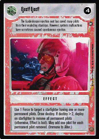 Decipher SWCCG Star Wars CCG Eject! Eject! (WB)