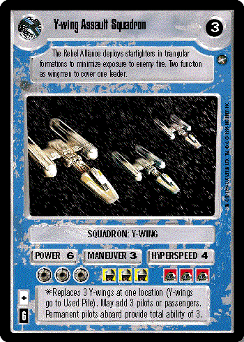 Decipher SWCCG Star Wars CCG Y-wing Assault Squadron (WB)