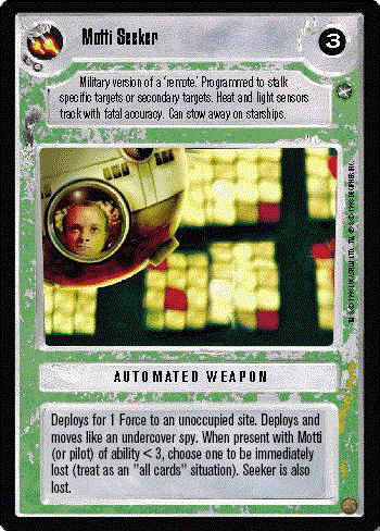 Decipher SWCCG Star Wars CCG Motti Seeker (WB)