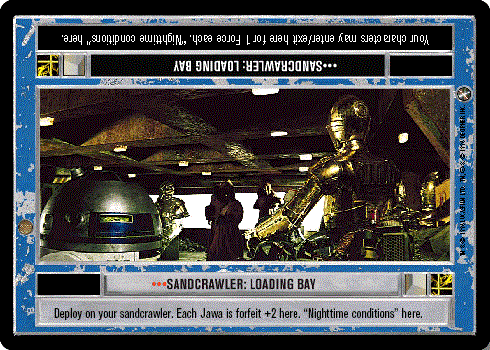 Decipher SWCCG Star Wars CCG Sandcrawler: Loading Bay (WB)