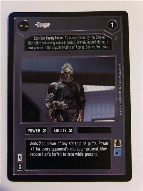 Decipher SWCCG Star Wars CCG Dengar (WB)