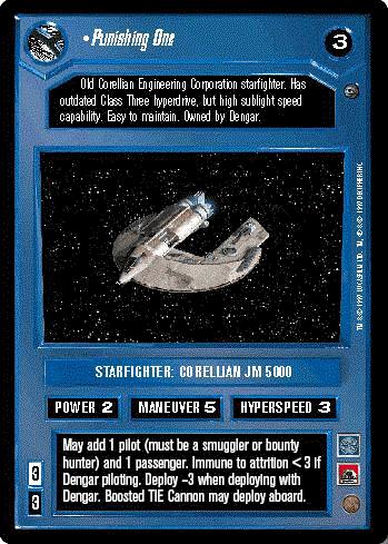 Decipher SWCCG Star Wars CCG Punishing One (WB)