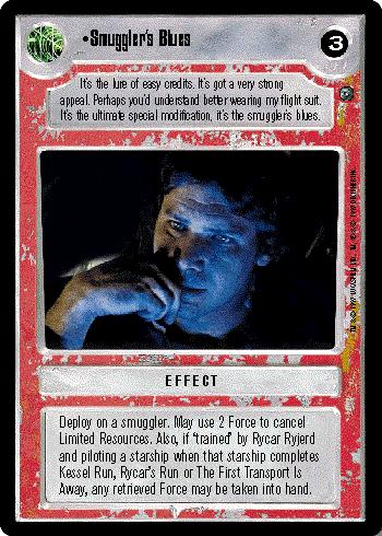 Decipher SWCCG Star Wars CCG Smuggler's Blues (WB)