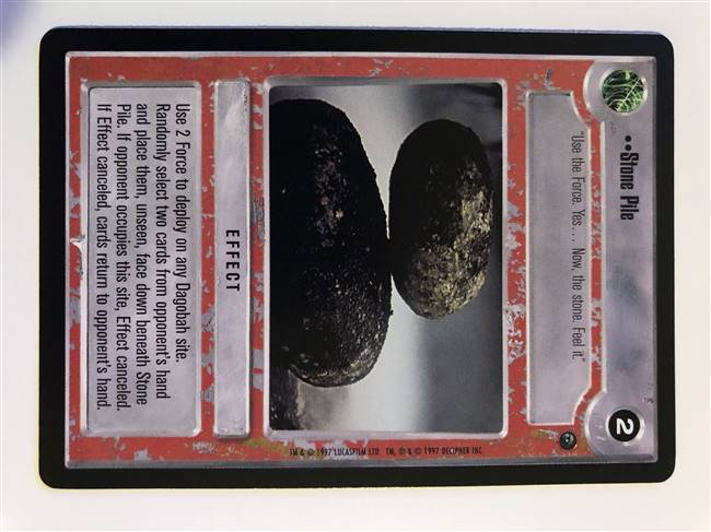 Decipher SWCCG Star Wars CCG Stone Pile (WB)