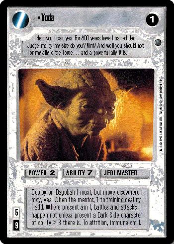 Decipher SWCCG Star Wars CCG Yoda (WB)